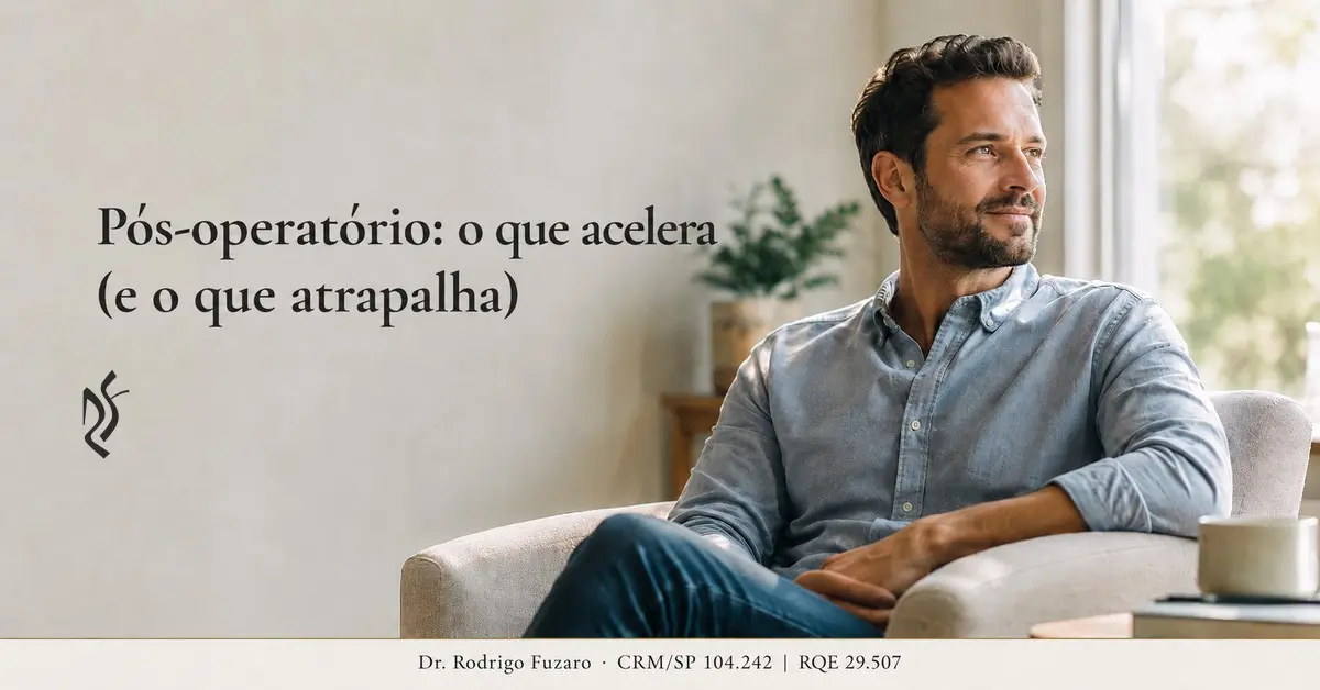 Pós-operatório: o que acelera (e o que atrapalha) — Clínica Fuzaro