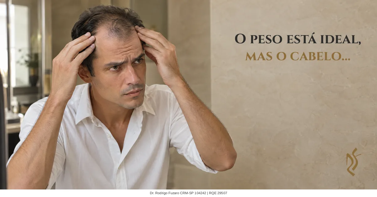 Queda de cabelo depois do emagrecimento com caneta — Clínica Fuzaro